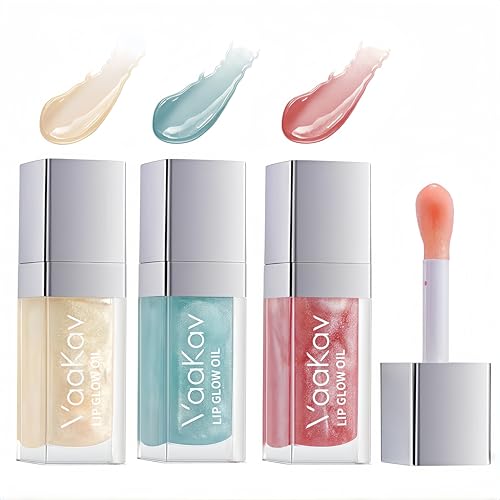pH Reactive Color Changing Lip Gloss Oil Set - Non-Sticky Hydrating (3 Pack)