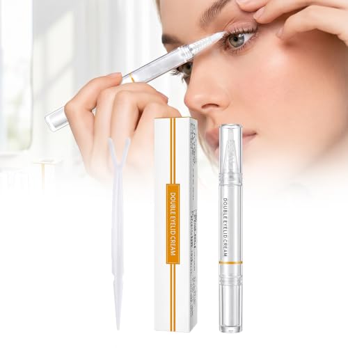 Invisible Double Eyelid Shaping Cream with Y-Shaped Fork