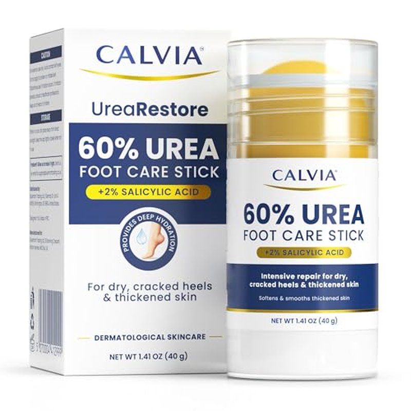 60% Urea Foot Care Stick - Heel Balm for Dry Cracked Feet, 2 Pack