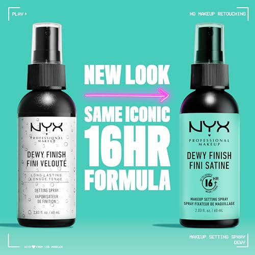 NYX Professional Dewy Setting Spray 2.03 Fl Oz - Long Lasting Makeup Finish
