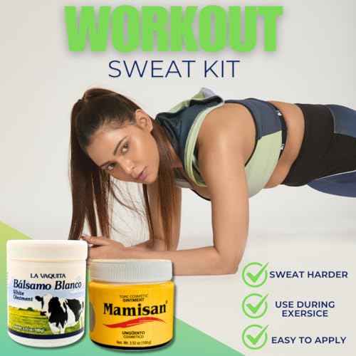 Cosmetic Ointment & La Vaquita B?lsamo Blanco (3.52 oz Each) for Sweating, Fat Burning, Joint Relief, and Muscle Recovery