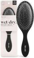 Kitsch Wet Dry Detangler Hair Brush for Women - Flexi Black