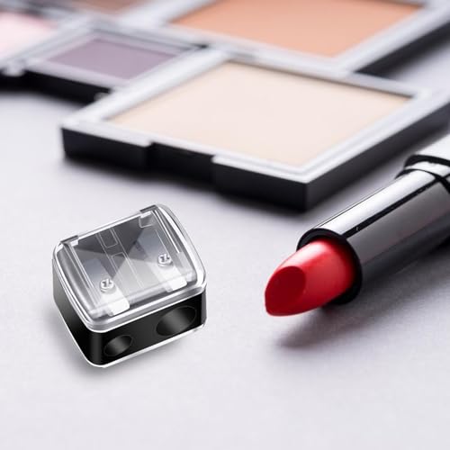 Dual Hole Cosmetic Pencil Sharpener 4-Pack for Eyeliner & Lip Liner