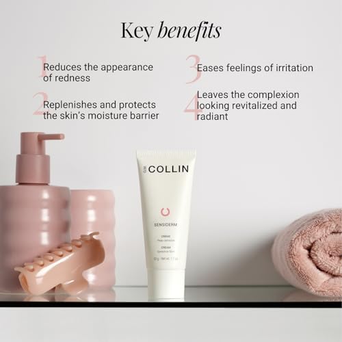 G.M. COLLIN Sensiderm Cream | Daily Face Moisturizer for Sensitive Skin | Hydrating Lotion to Help Reduce the Appearance of Redness