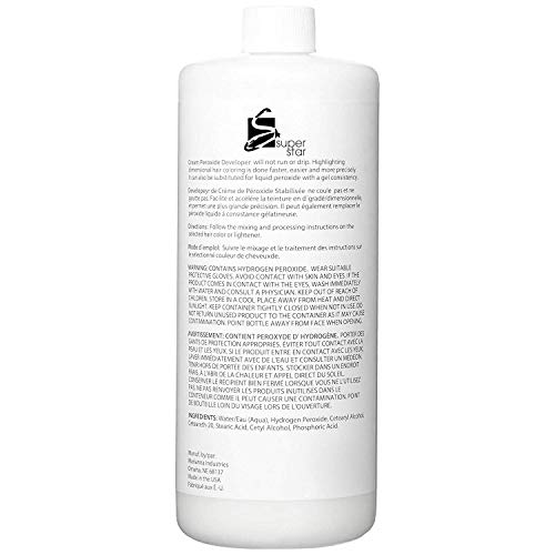 Super Star 20V Cream Peroxide Developer, 32 oz