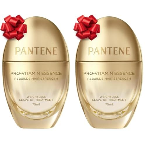 Pantene Pro-Vitamin Essence, Daily Repair Mist, Weightless Leave-On Treatment Strengthens & Rebuilds Damaged Hair, Reduces Breakage, 2.5 Fl Oz, (Pack of 2)