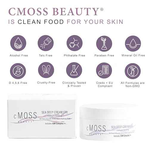 Sea Moss Infused Sea Deep Cream Gel Formulated with Glycolic Acid, Hyaluronic Acid, and Vitamins A,C,E to Deeply Hydrate Skin and Smooth Fine Lines