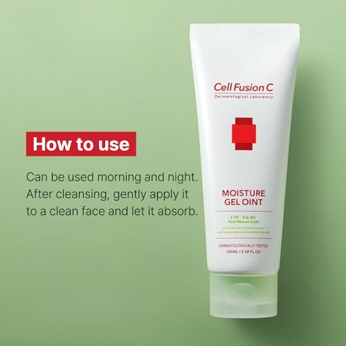 Cell Fusion C Tre.AC Moisture Gel Oint, Lightweight Gel Moisturizer for Oily, Acne-Prone Skin, Balancing Skin's Oil and Moisture, 3.38 fl. oz