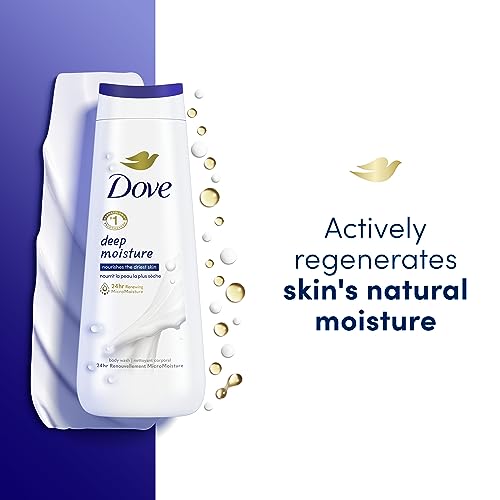 Dove Body Wash Deep Moisture, Sensitive Skin, Cucumber and Green Tea, Shea Butter and Vanilla Collection with Pump Deep Moisture 30.6 oz Moisturizing Skin Cleansers