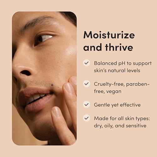 hims High Tide Hydrating Daily Cleanser for Men - Gentle Face Cleanser with Hyaluronic Acid, Squalane and Green Tea Extract - Lemongrass Field Scent