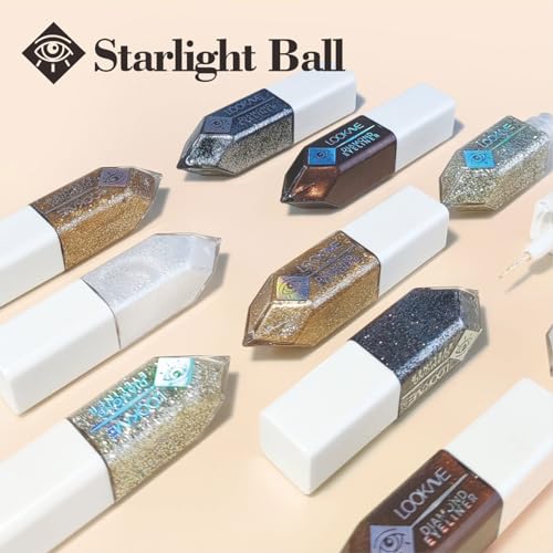 Liquid Glitter Eyeliner Set, 5 Colors Waterproof Shimmer