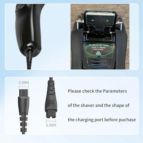 Charger for Remington Shaver for Replacement F5-5800 F5800 F5790 F4790 R5150 R6130 R-6150 MS2-390 MS3-2700 MS680 R9100 Shaver, Electric Razor Power Cord Adapter