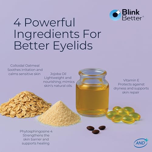 BetterLids Eyelid Ointment for Dry, Itchy & Sensitive Eyelids ? Deep-Moisturising Oat Complex with Shea Butter & Panthenol to Hydrate, Nourish & Soothe Delicate Eyelid Skin ? 0.34 oz