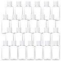 25-Pack 1.7oz Travel Bottles with Flip Cap | Clear Squeezable Refillable