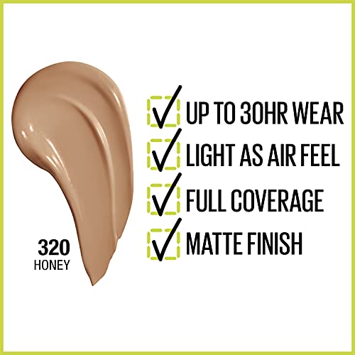 Maybelline Super Stay Full Coverage Liquid Foundation, 30Hr Wear