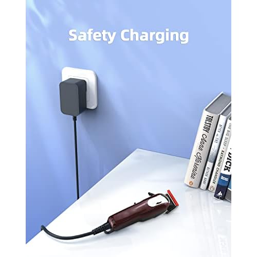 4V Charger Fit for Wahl Cordless Magic Clipper 8148 8164 8591 8509 1919 8591L 8148L 8148-308 08504-400 97225-002 Clip Shaver, AC Adapter Power Cord Supply for S010AZM0400200