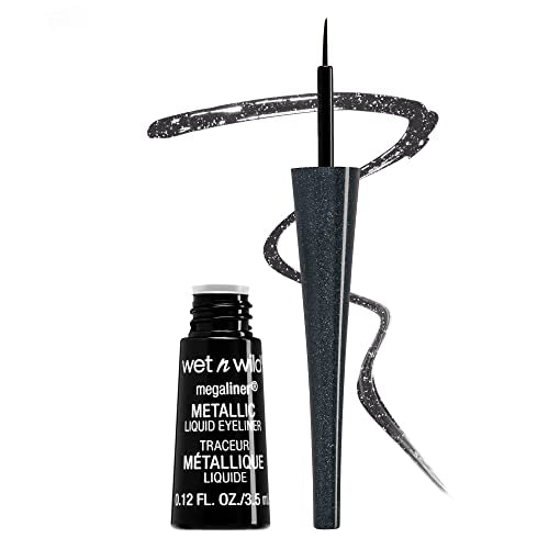 wet n wild MegaLiner Liquid Eyeliner 2-Pack - Black and Metallic Cosmic Black