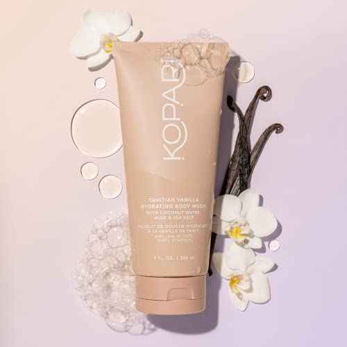 Tahitian Vanilla Hydrating Body Wash with Coconut Water, Aloe & Sea Kelp | Cleanses Without Stripping Moisture or Natural Oils | Infused with Notes of Warm Vanilla | Vegan and Cruelty-Free | 9.0 Oz