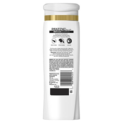 Pantene Pro-V Shampoo, Smooth & Sleek with Argan Oil, 12.6 Ounce