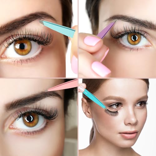 Sweet View 7-Piece Precision Tweezers Kit with Scissors & Razor