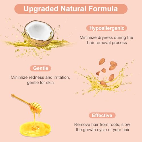 Hard Wax Beads, 2.5 lb Wax Beans for Hair Removal, Ideal for Sensitive skin, Brazilian, Bikini, Face, Eyebrows, Underarms and Full Body Waxing Bulk (Pink)