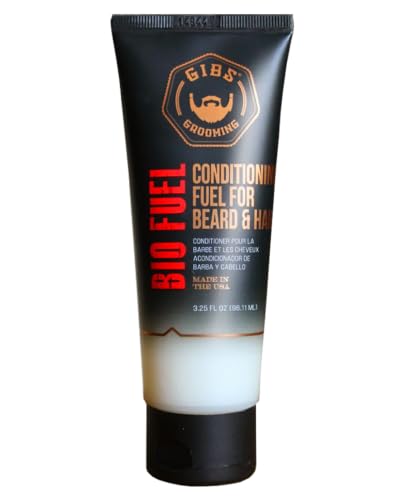 GIBS Bio Fuel Beard & Hair Conditioner with Mango Butter & Saw Palmetto - 3.25 oz