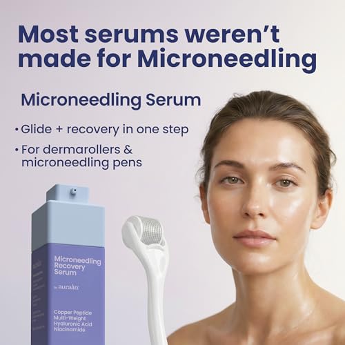 Microneedling Serum with Copper Peptides & Hyaluronic Acid - 1 fl oz