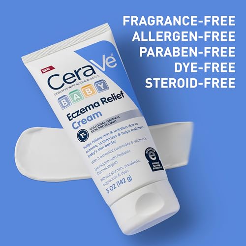 CeraVe Baby Eczema Relief Cream 5oz with Colloidal Oatmeal & Vitamin E - Hypoallergenic