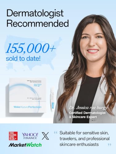 WNP Hyaluronic Acid Serum 3% - Ultra Hydrating Anti-Aging Moisturizer for Sensitive Skin | 30 Single-Use Vials