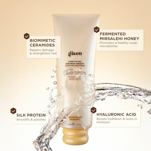 Gisou Honey Gloss Hydrating Shampoo & Conditioner Duo for All Hair Types