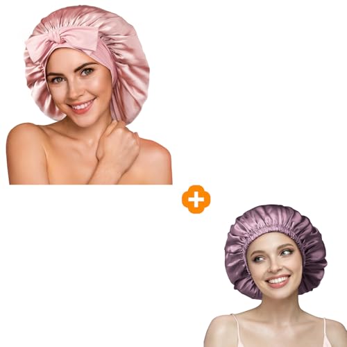 YFONG 2 pack silk bonnets