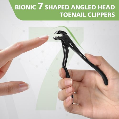 Ergonomic Nail Clipper for Seniors - Long Handle Toenail Clipper with Catcher