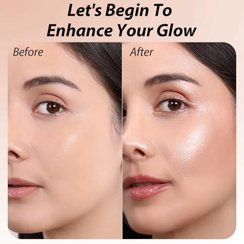 Highlighter Makeup Palette - 3D Shimmer Glow Powder for Face & Body