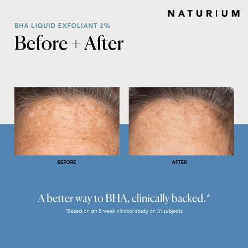 Naturium BHA Liquid Exfoliant 2%, Leave-on Face & Skin Care Exfoliating Pore Treatment, with Salicylic Acid & Bioactive Fruit Acids, Packaging May Vary, 4 oz