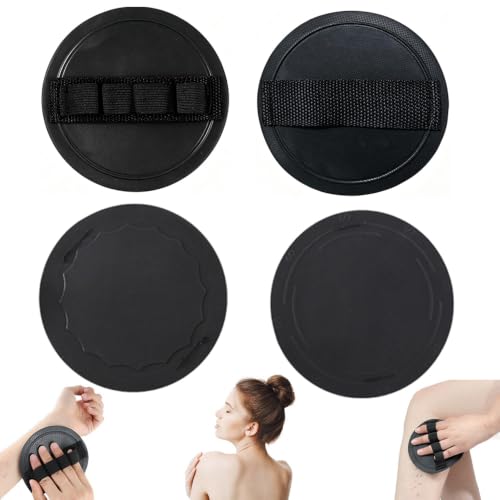 Soft Rubber Exfoliating Body Scrubber Set - 4 Count