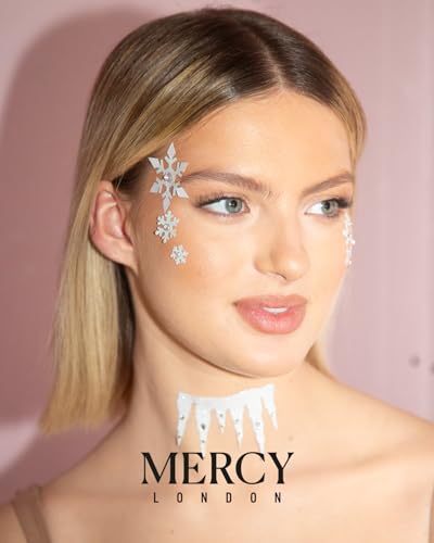 Ice Queen Face Jewels Stick On Gems - Frozen Costume Accessories