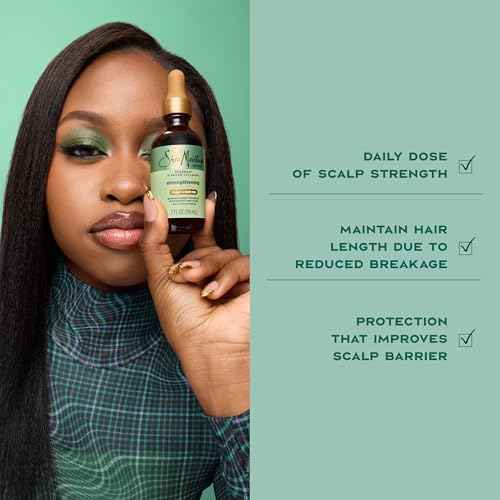 Shea Moisture Strengthening Scalp & Hair Oil Rosemary & Vegan Collagen To Protect The Scalp And Strengthen Hair With ScalpBoost Technology For A Cooling Sensation With ScalpBoost Technology 2 Fl Oz