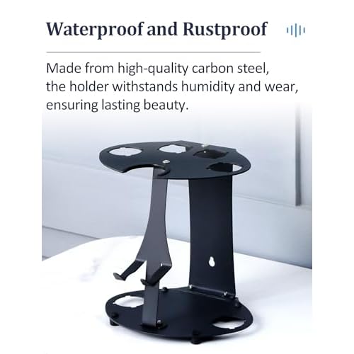 Curling Iron Storage Holder Attachments Compatible with Dyson Airwrap Organizer Wall Mounted Stand, Hair Wrap Rack on Desktop Accessories for Home/Bathroom