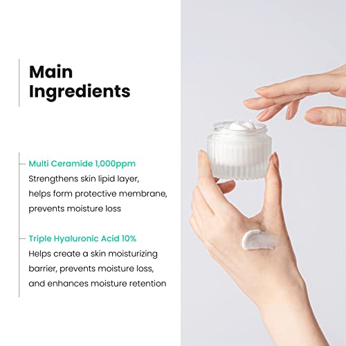 TOCOBO] Multi Ceramide Cream 1.7 Fl oz / 50ml | Moisture cream, Ceramide moisturizer, Korean Skin Care, Natural Ingredients, Sensitive Skin | Cruelty Free, Korean Vegan Cream