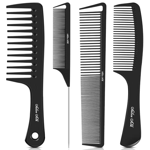 SALONSILK 4-Piece Professional Hair Comb Set