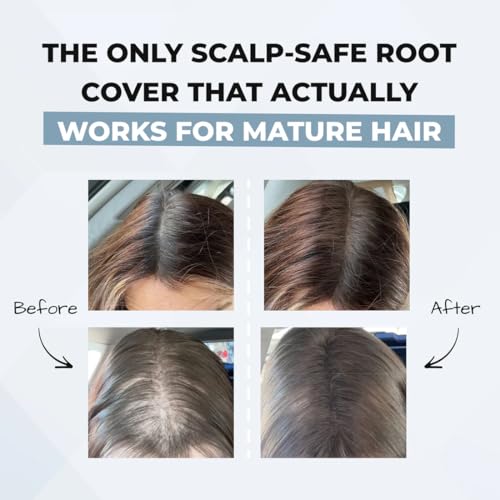 HairMagic+ Root Touch Up Powder - Gray Hair Coverage & Hairline Filler