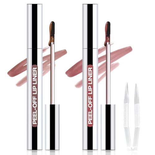 Matte Peel Off Lip Stain - 2 Pack Waterproof Lip Tint