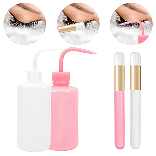 Lash Shampoo Brush Set with 250ML Wash Bottle