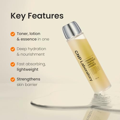 CNP Glow Skin Booster Set - Honey Ceramide Essence + Centella Serum Bundle | Propolis-Infused, Intense Hydration & Calming for Sensitive Skin | Korean Skincare