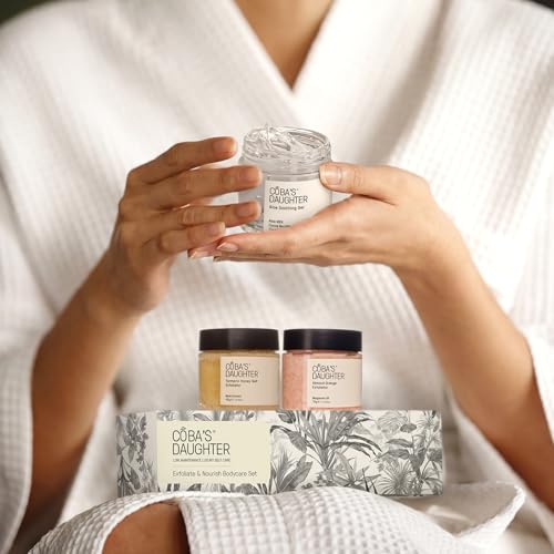 COBA'S DAUGHTER Luxury Spa Gift Set for Women | 3-Piece Mini Body Care Trio, Birthday Gift Set & Mother¡¯s Day Gift for Woman, Travel Size Self-Care Gift (Honey Turmeric, Almond Orange, Aloe Vera)