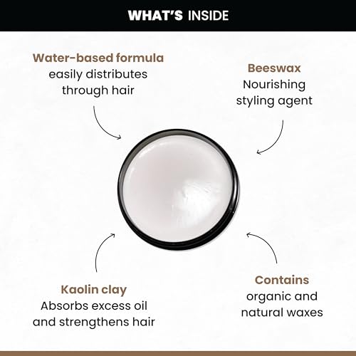 Billy Jealousy Stable Condition Matte Cream for Men with Natural Hold and Matte Finish, Reworkable, Lightweight, Water Based Hair Styling Product, Vanilla & White Musk Scent, 3 Oz.
