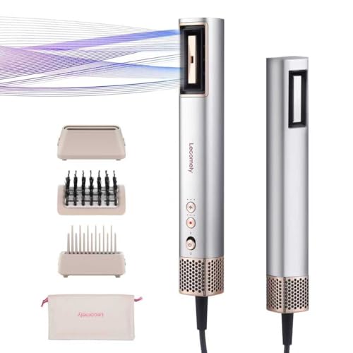 Lecomely Silver Hydro-Ion 4-in-1 High-Speed Hair Dryer with Styling Kit