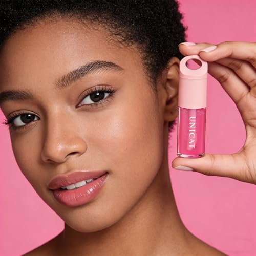 Strawberry Lip Oil Keychain with Jojoba Oil & Vitamin E