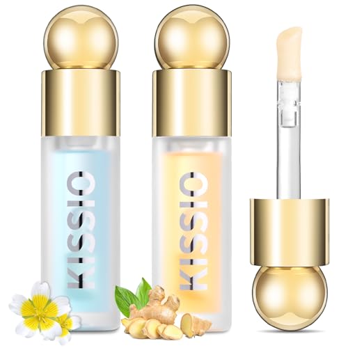 KISSIO Lip Plumper Set - Moisturizing & Elasticity Boosting Lip Gloss Duo