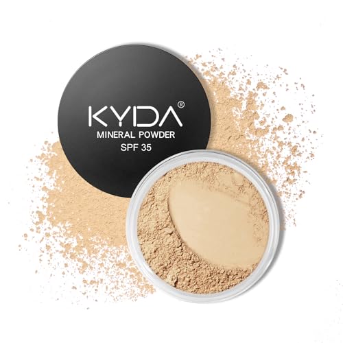 KYDA Mineral Powder Foundation SPF 35 - Buildable Coverage, Fair Light